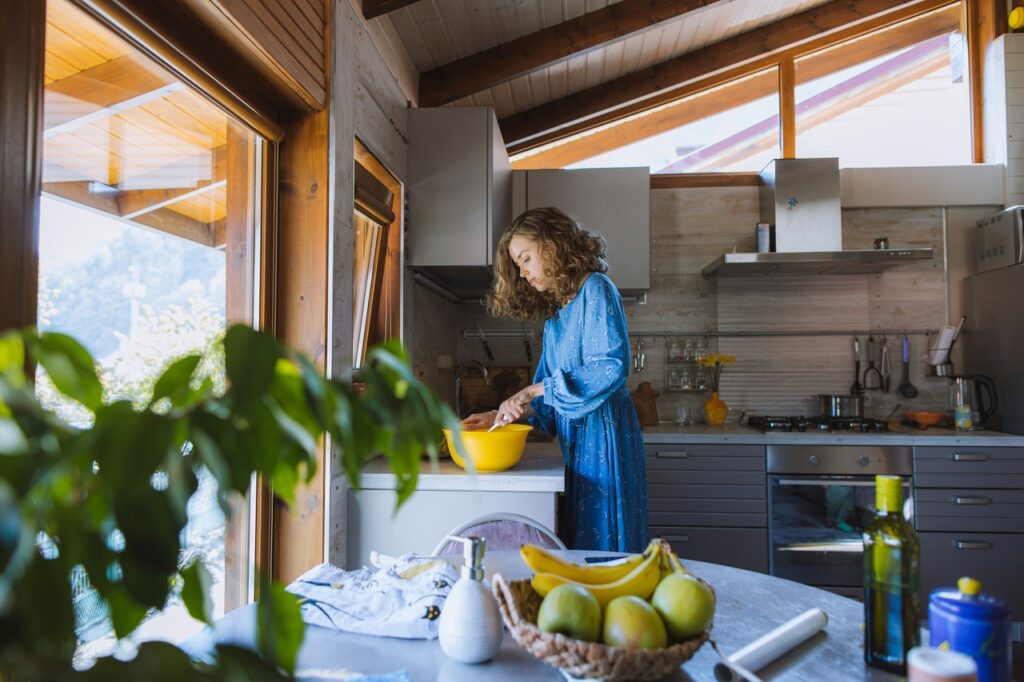 woman cooking